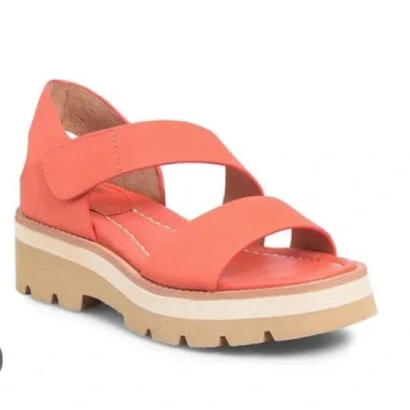 Sofft womens Pru Sport Sandal Red Corral‎ Size 10 - Picture 1 of 9